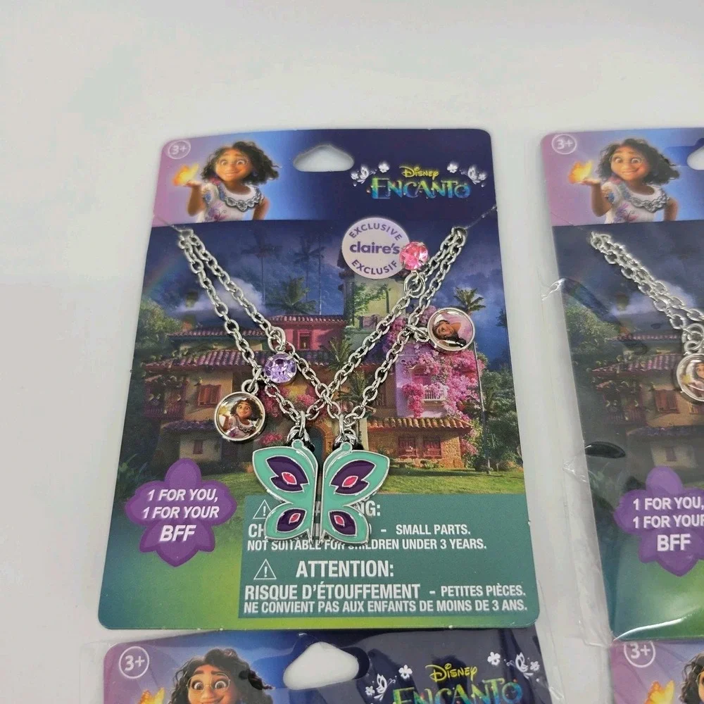 Disney Encanto Butterfly BFF Necklace Set Lot of 8 Party Favors Claires NEW